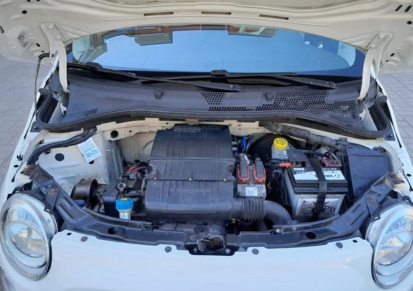 Fiat 500 cena 19900 przebieg: 165730, rok produkcji 2010 z Tykocin małe 352